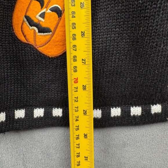 The Quacker Factory Halloween Pumpkin Candy Corn Cardigan Sweater 2X - Picture 3 of 5